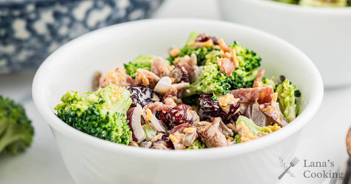 Vintage Broccoli Salad Recipe - Lana's Cooking
