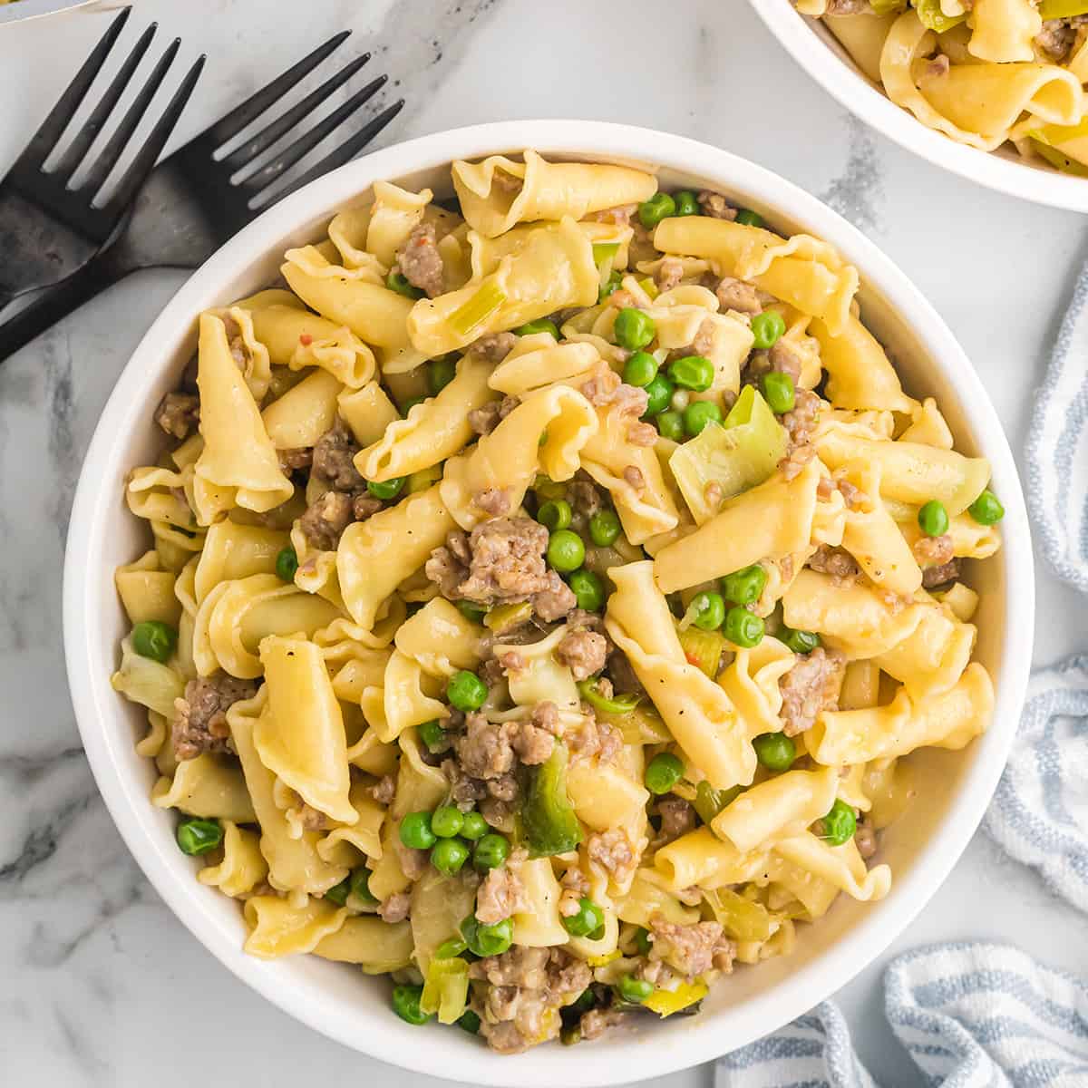 Sausage and Leek Pasta