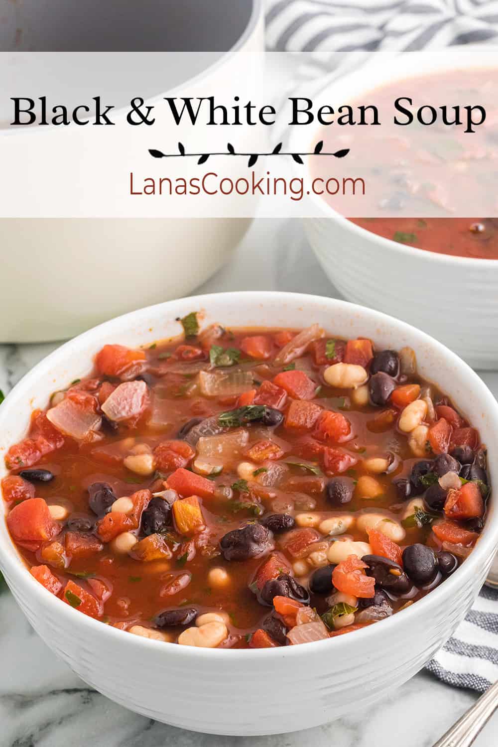 Black and White Bean Soup Recipe - Lana’s Cooking