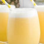 Cups filled with punch.