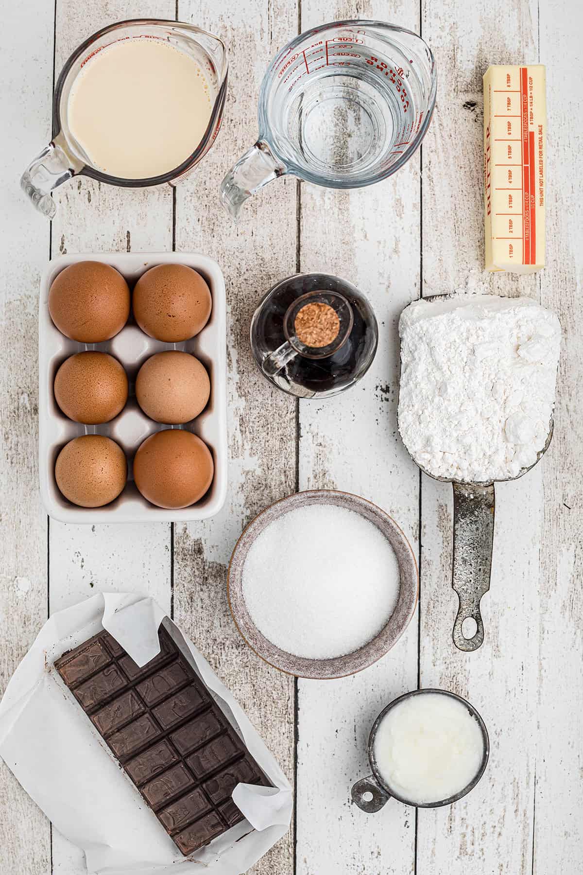 All ingredients used in making this recipe.