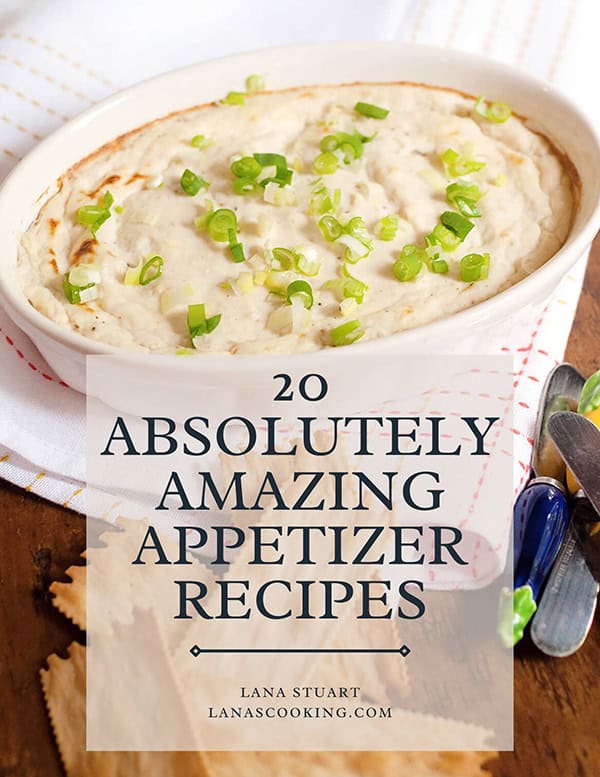 Cover of appetizers e-book.