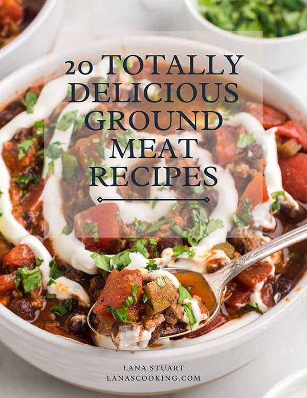 Cover of ground meat ecookbook.