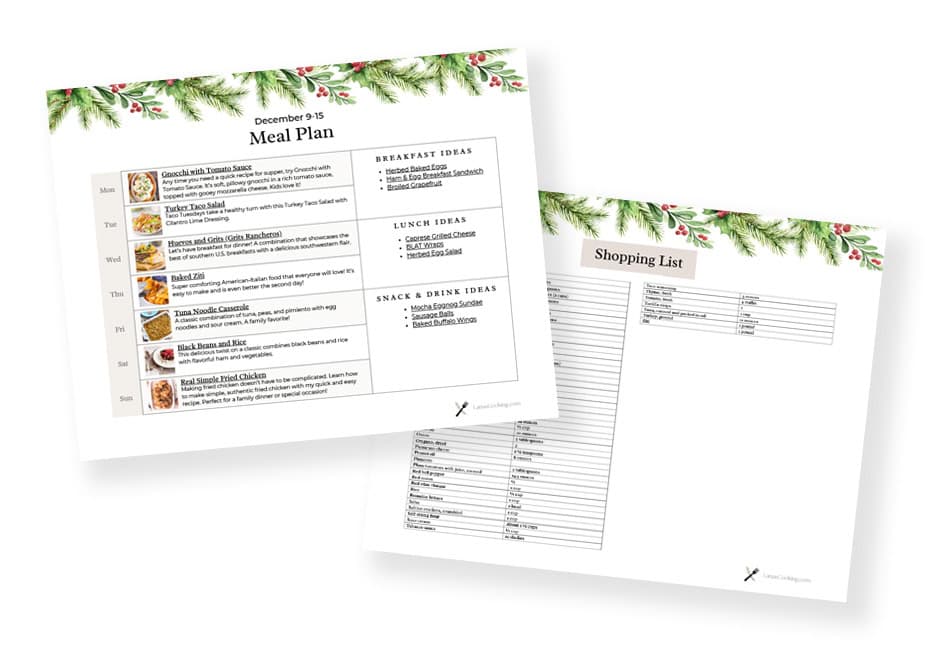 Thumbnail for meal plan pdf file.