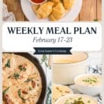 Collage of recipes in this week's meal plan.