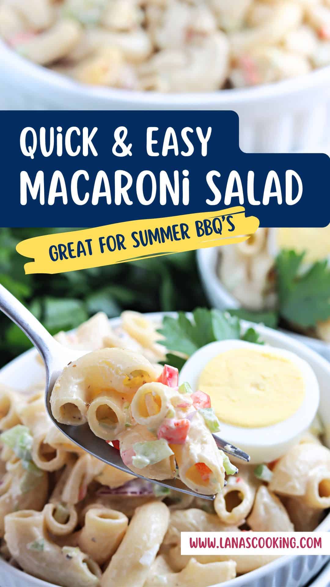 Classic Macaroni Salad Recipe - Lana's Cooking